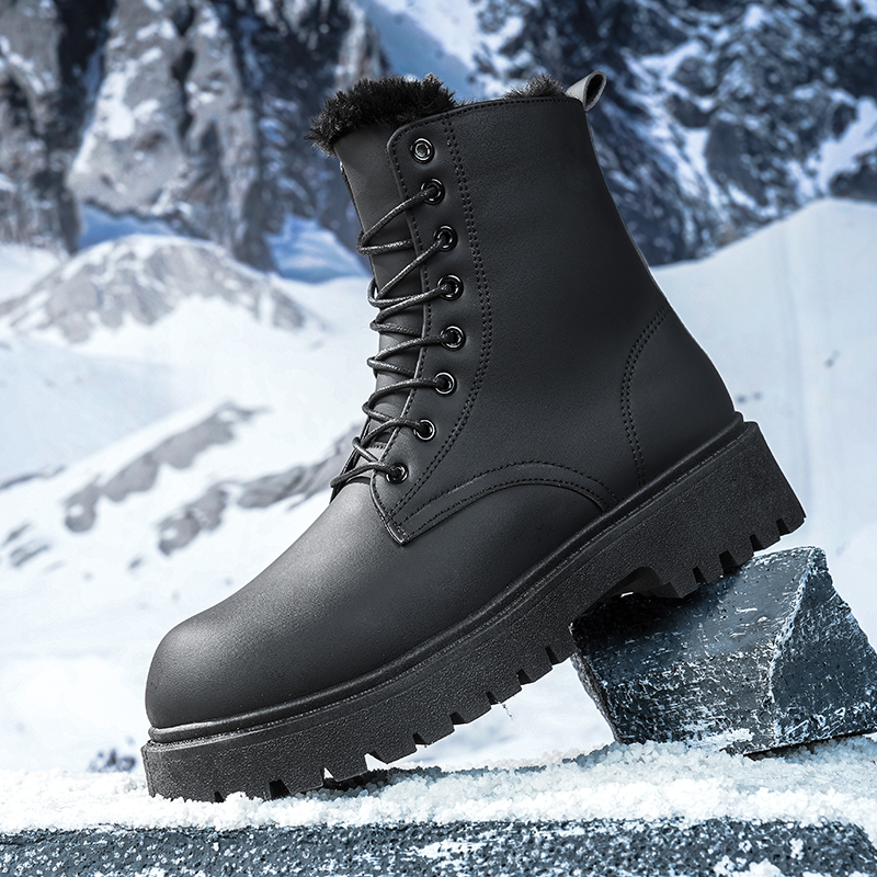 Men's warm plush high-top boot - Men'S Shoes For Work のレビューと価格