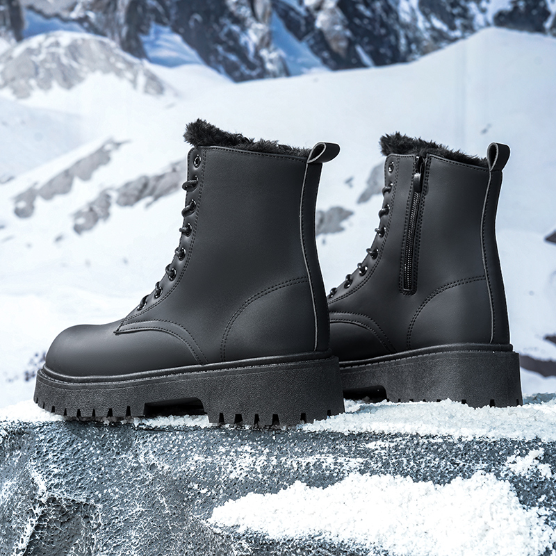 Men's warm plush high-top boot - Men'S Shoes For Work のレビューと価格