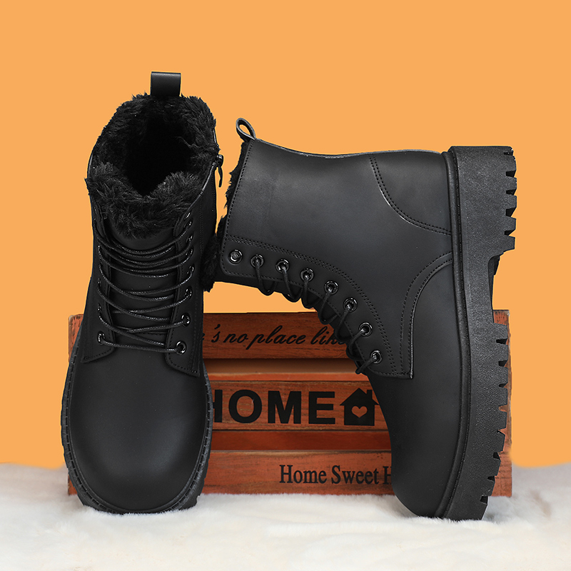 Men's warm plush high-top boot - Men'S Shoes For Work のレビューと価格