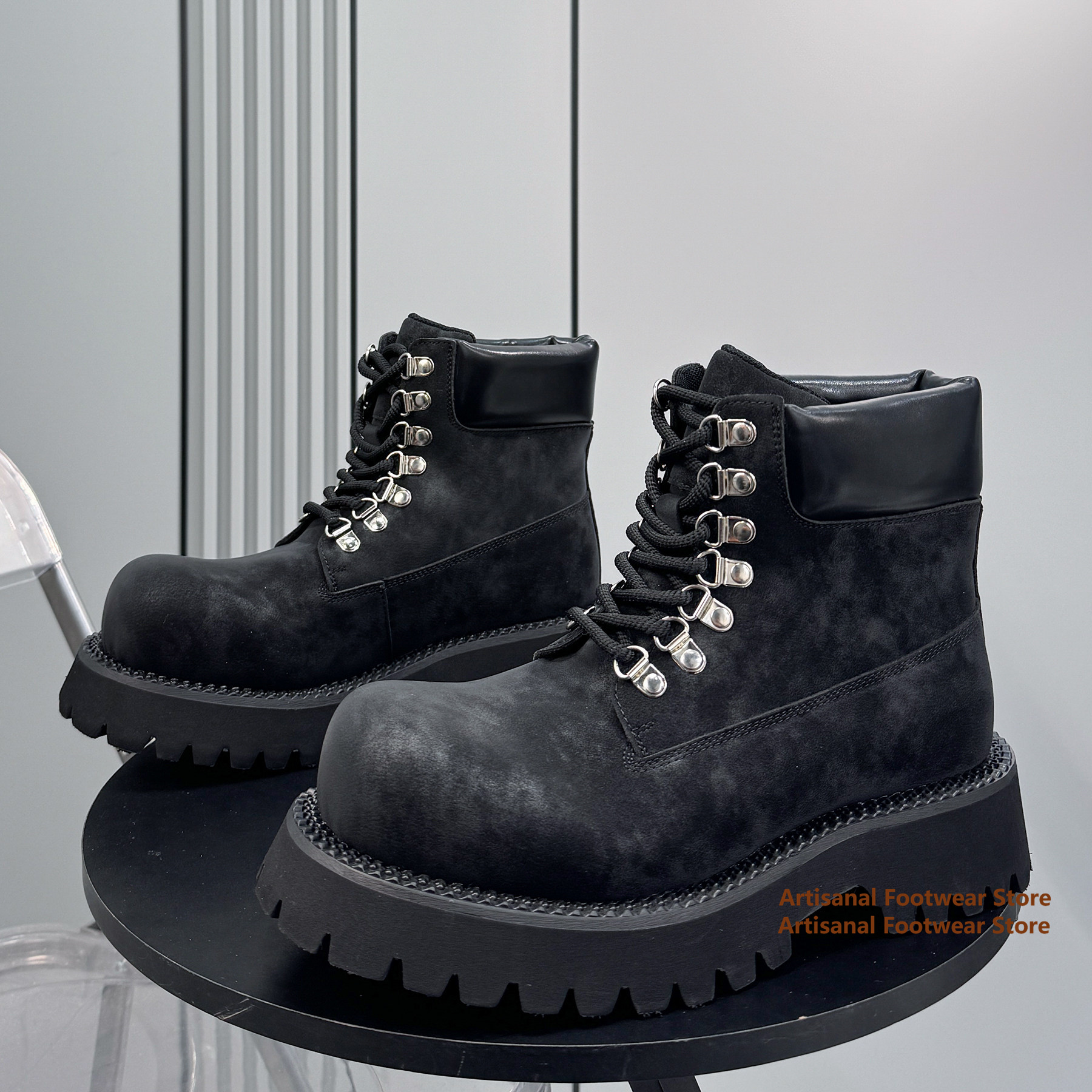 Thick-Soled High Top Men's Boo - Men'S Shoes With Height Increase のレビューと価格