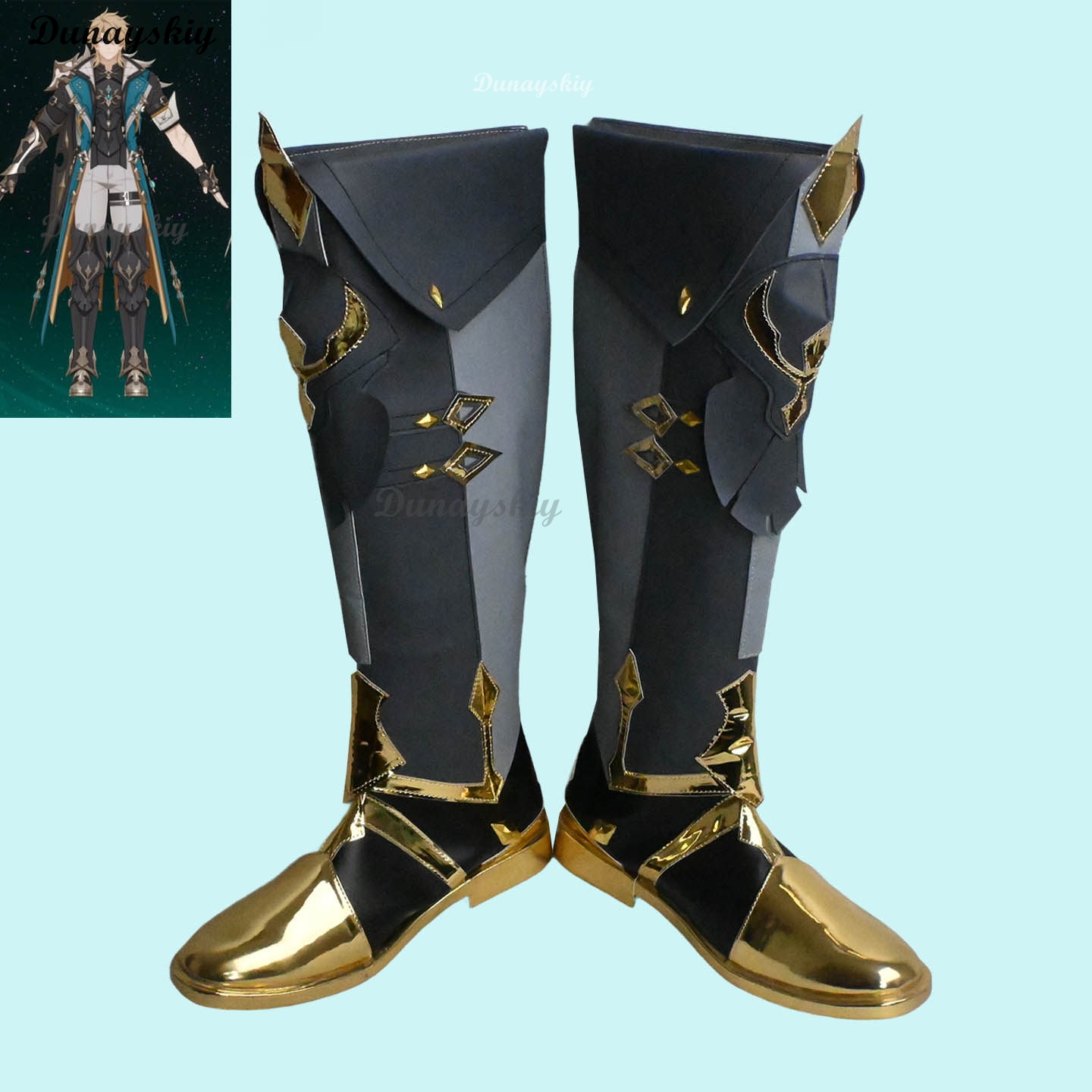 Varka Bareuka Cosplay Boots Ge - Men'S Shoes For Suits のレビューと価格