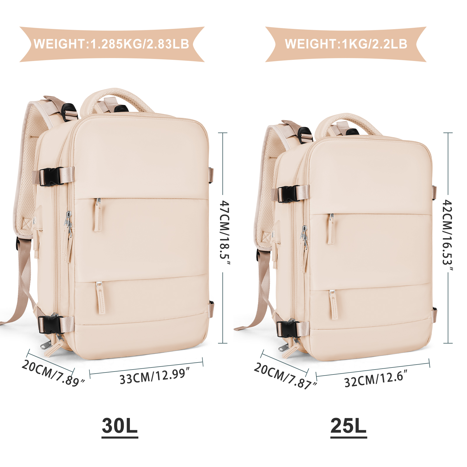 Large Travel Backpack for Men  - Men'S Shoes To Women'S のレビューと価格