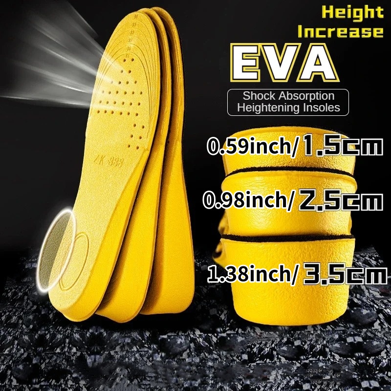 1 Pair 1.5-3.5cm Invisiable He - Men Shoes Yellow のレビューと価格