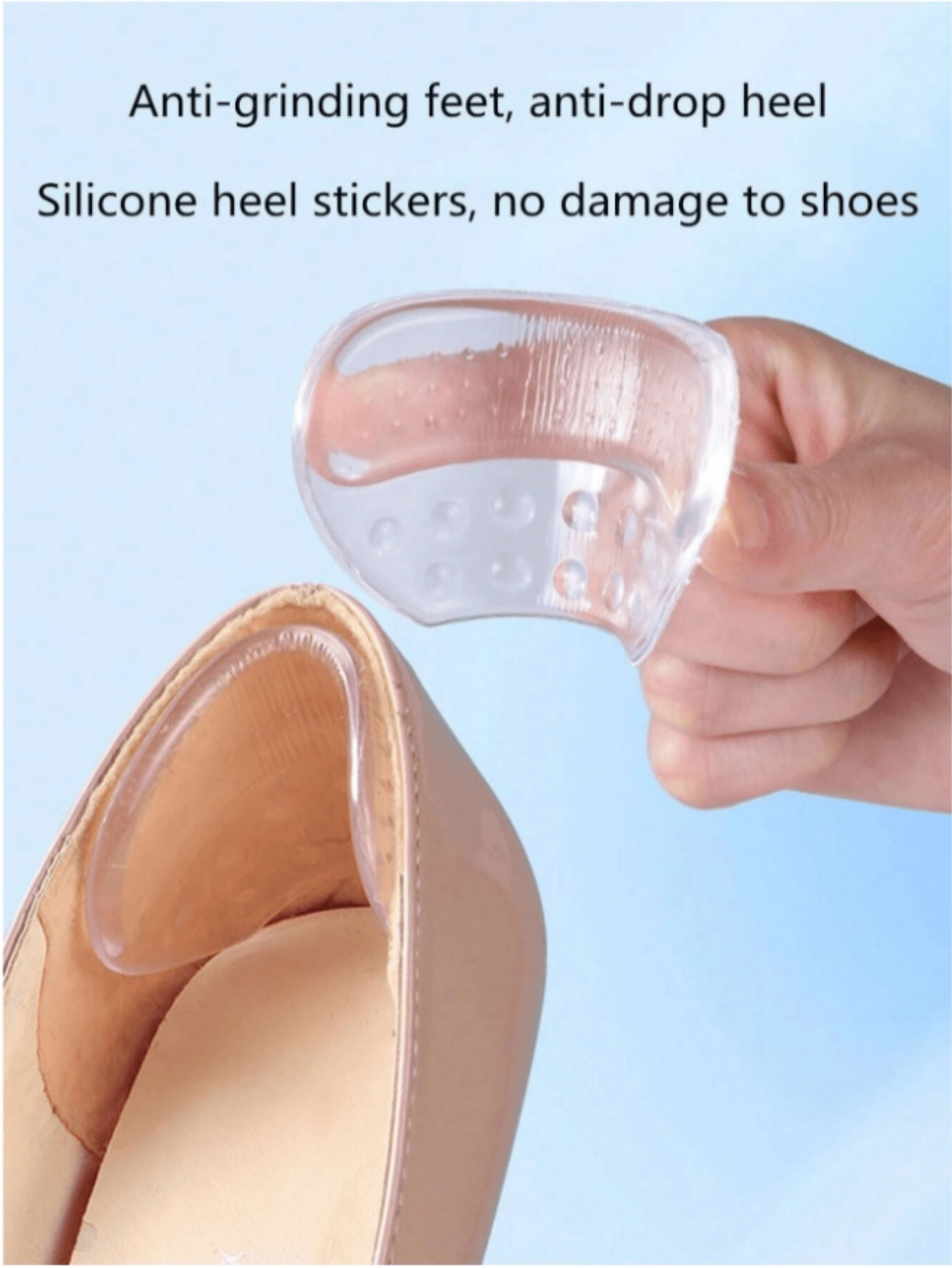 1Pair Heels Grips Silicone Hee - Men'S Shoes Grip のレビューと価格