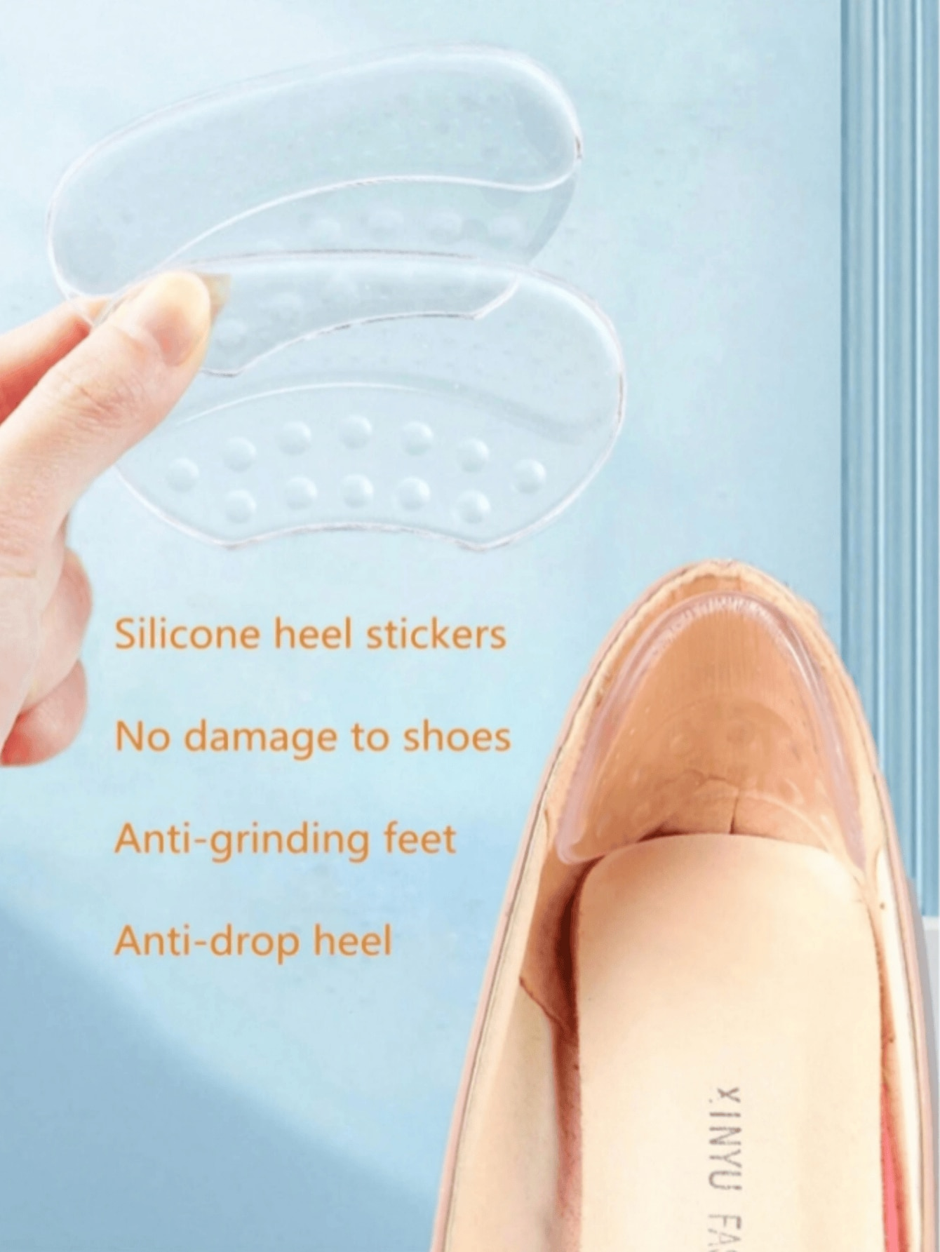 1Pair Heels Grips Silicone Hee - Men'S Shoes Grip のレビューと価格