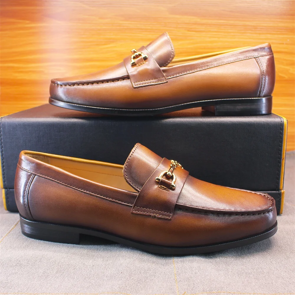 Men's Loafers Dress Shoes roun - Men'S Shoes With Toes のレビューと価格