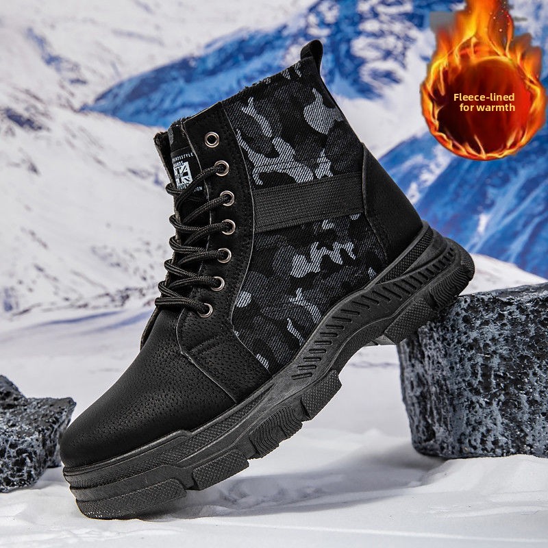New Fashion men's high top boo - Men'S Shoes For Work のレビューと価格