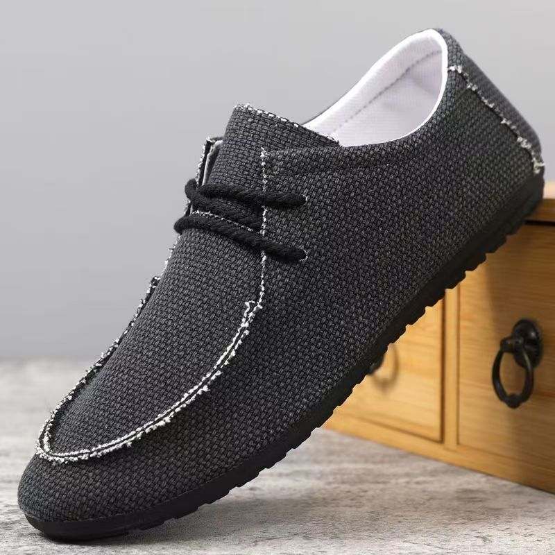 Men Big Size Lace Up Canvas Sh - Men'S Shoes For Work のレビューと価格