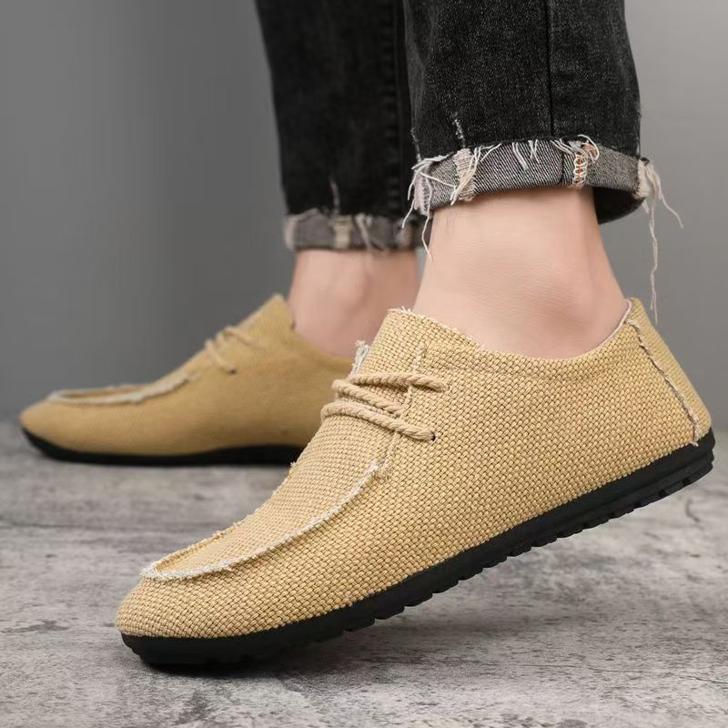 Men Big Size Lace Up Canvas Sh - Men'S Shoes For Work のレビューと価格