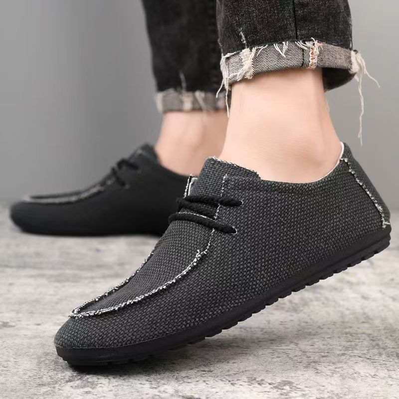Men Big Size Lace Up Canvas Sh - Men'S Shoes For Work のレビューと価格