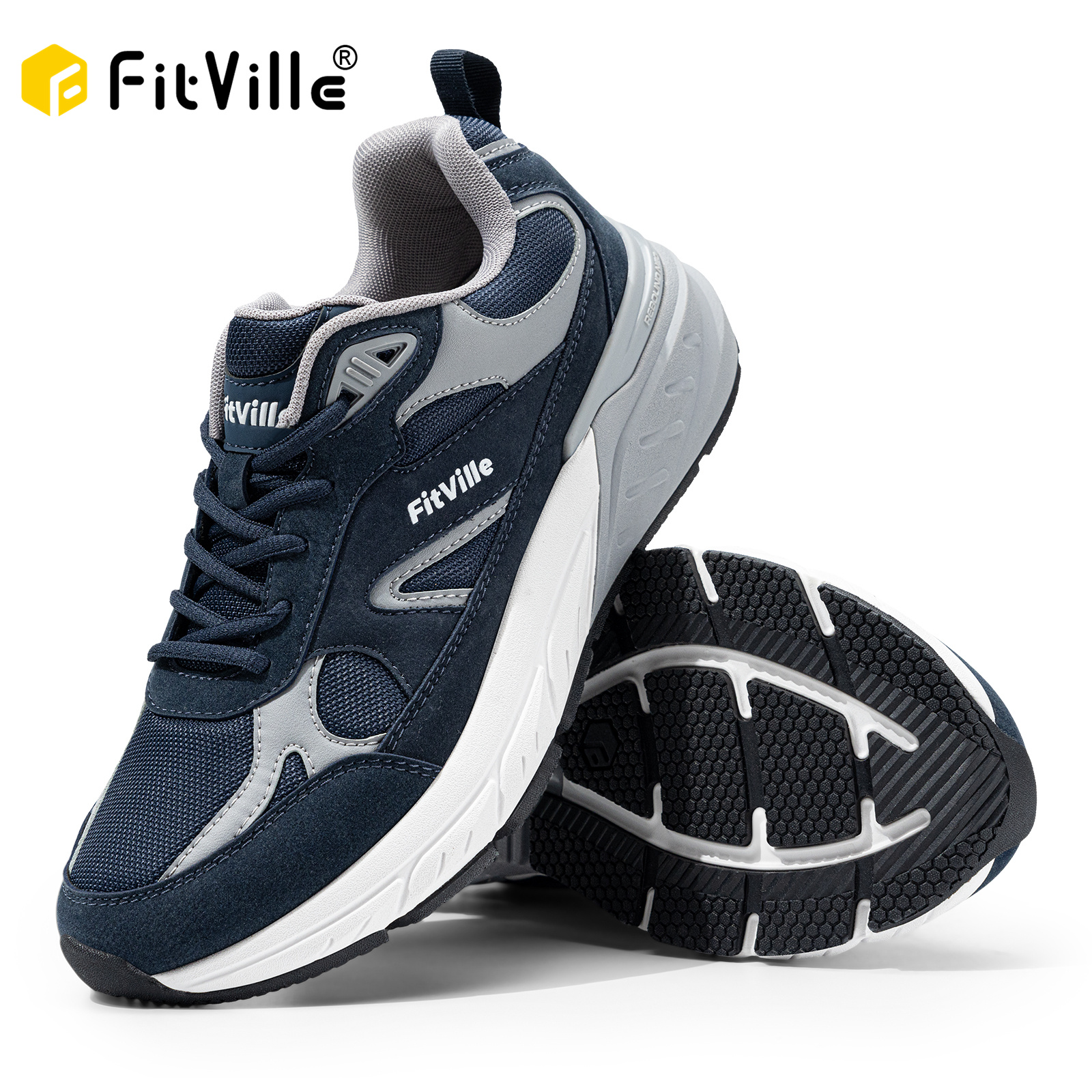 FitVille Newest Walking Shoes  - Men'S Shoes Wide Width のレビューと価格