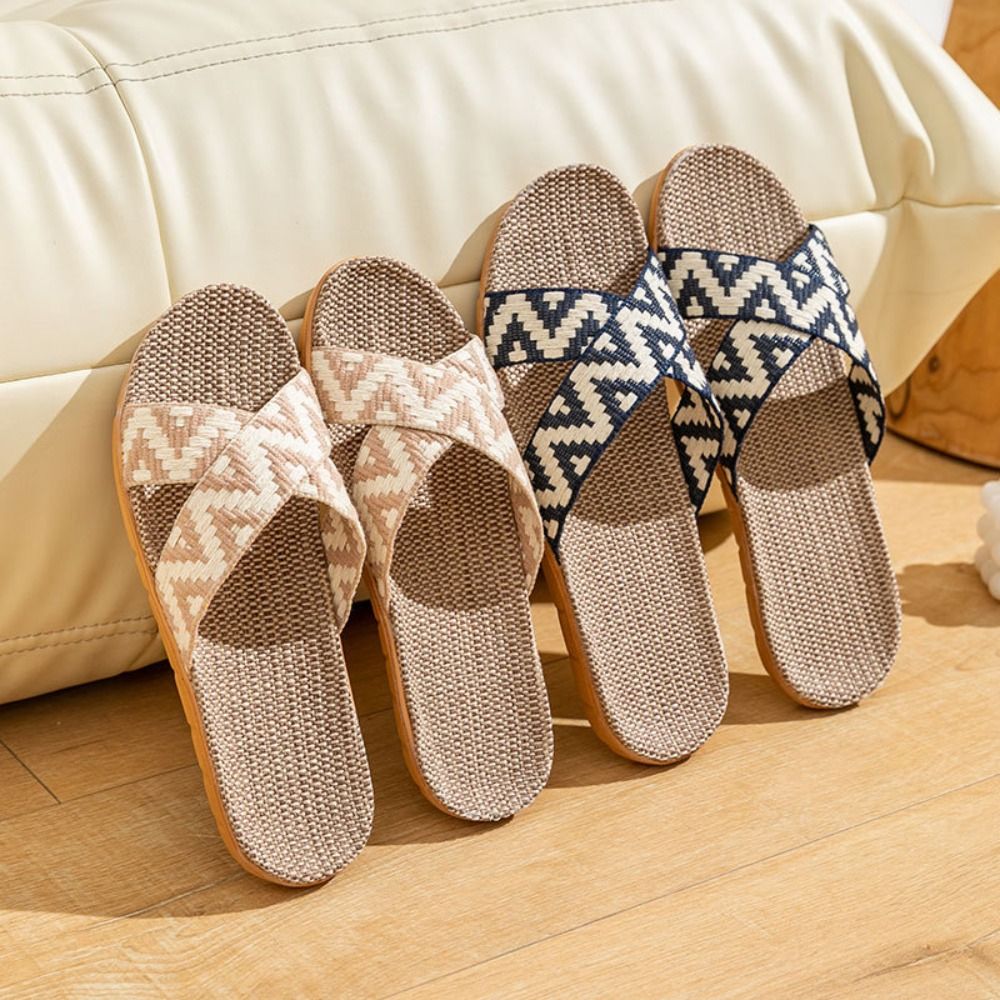 Fashion Ethnic Style Linen Cro - Men'S Shoes To Women'S のレビューと価格